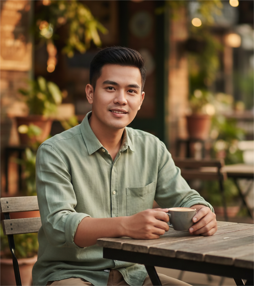 Casual Linen Long Sleeve Shirt (Demo)