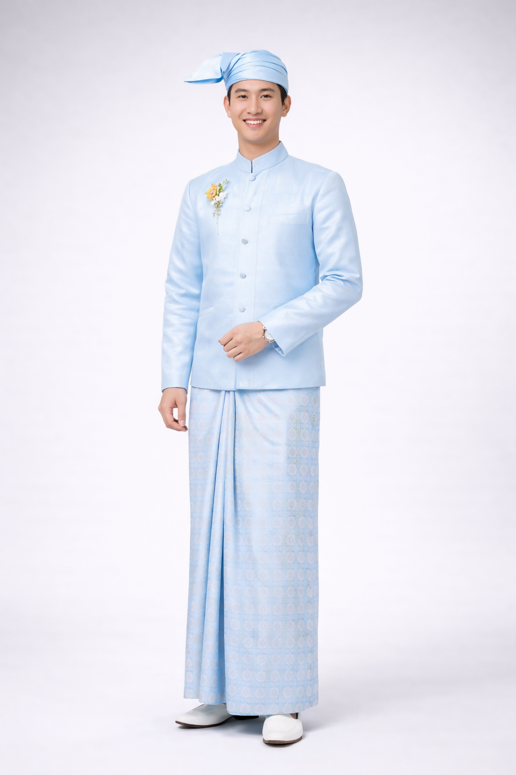 Myanmar traditional wedding dress (Demo)
