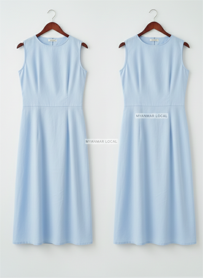 Cotton Summer Midi Dress (Demo)