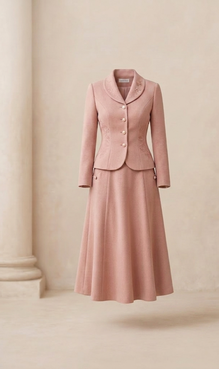 Tailored Jacket and A-line Dress Set (Demo)