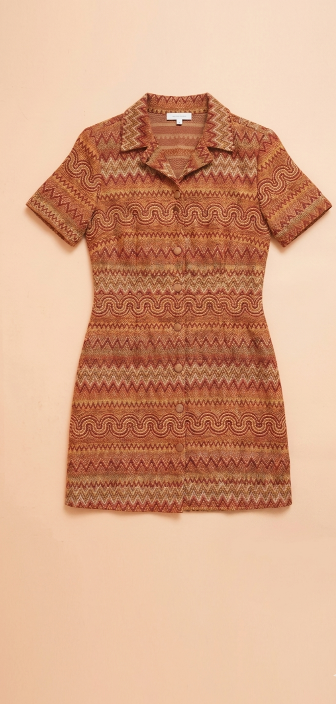 Vintage-inspired knit dress